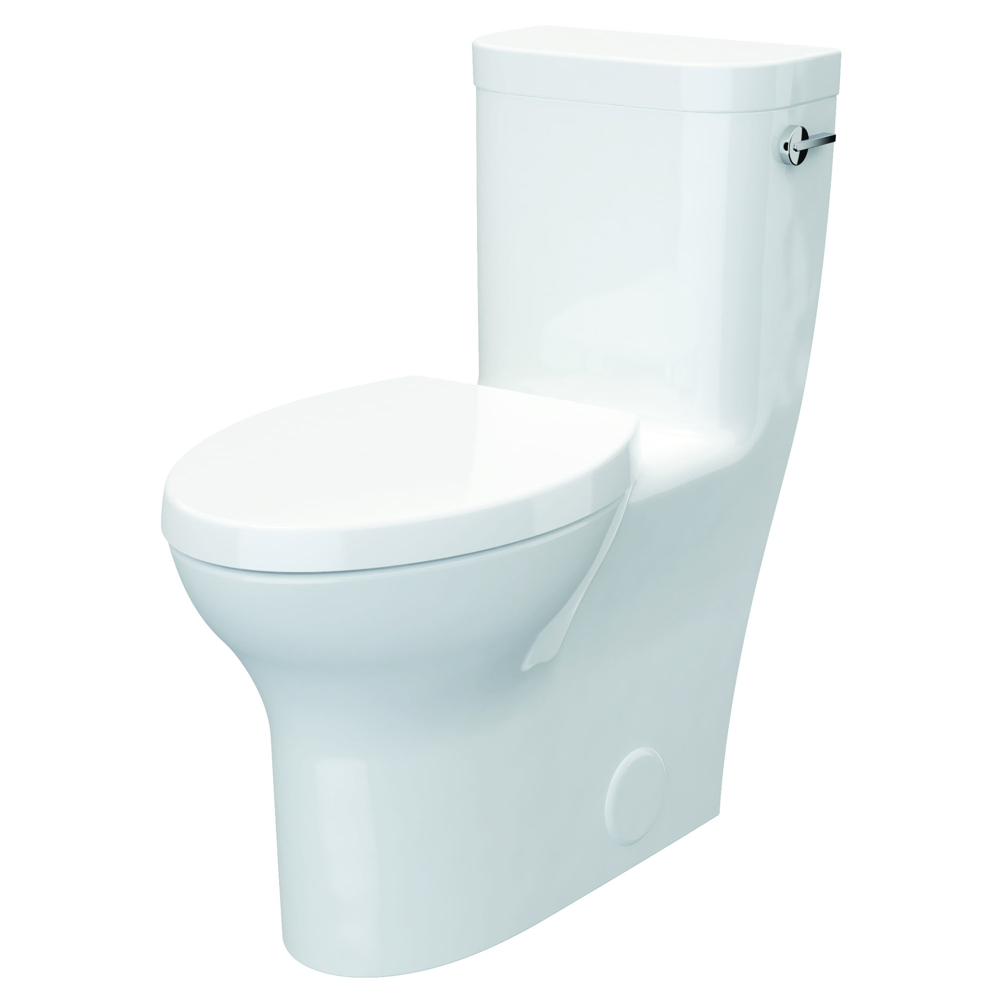 Equility® One-Piece Chair-Height Right-Hand Trip Lever Elongated Toilet with Seat